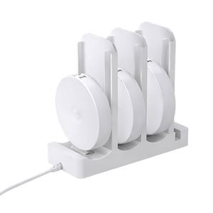 Click White Rechargeable Magnetic Puck Light - 3 Pack