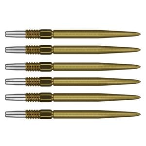 2x 3pc Target Swiss Nano Dart Point Replacement Spare Accessory Tip 40mm Gold