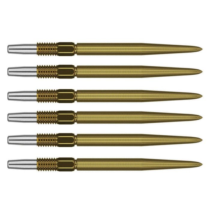 2x 3pc Target Swiss Nano Dart Point Replacement Spare Accessory Tip 40mm Gold