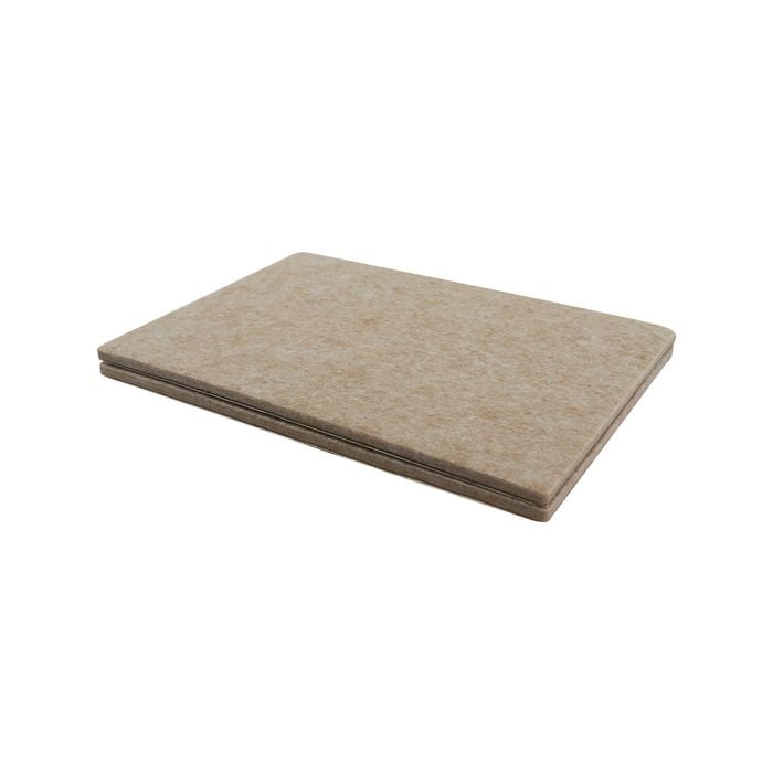 Surface Gard 150 x 110mm Beige Rectangle Adhesive Felt - 2 Pack