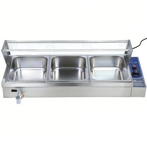 YOPOWER 24L Electric Food Warmer for Buffet, 3 Pot Bain Marie