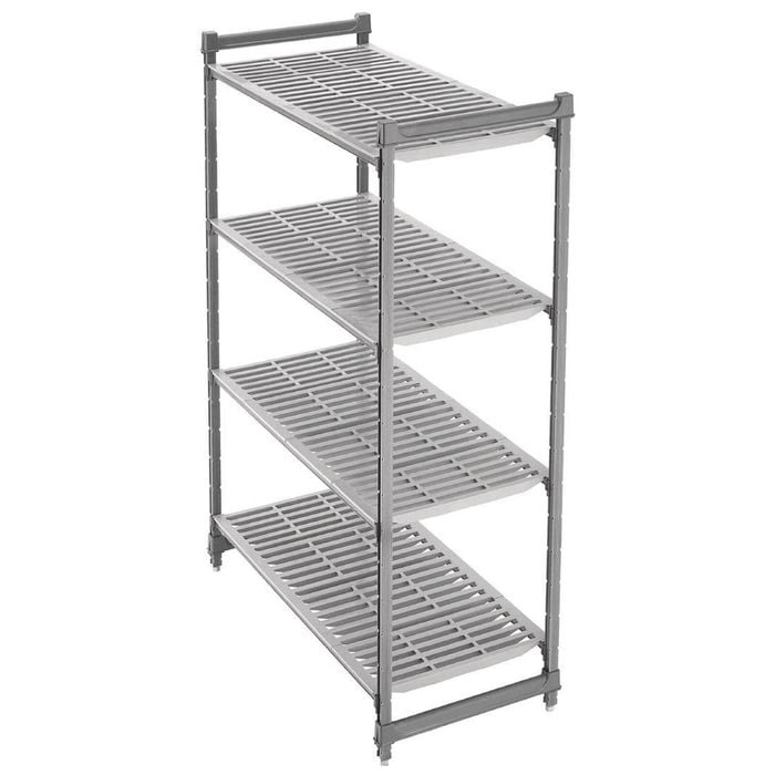 Cambro Shelving Starter Unit Camshelving Basics Plus 4 Tier 1830x1070x460mm Commercial Kitchen Storage