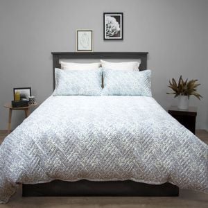 Ardor Terrace Quilted Embossed Quilt Cover Set Queen