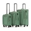 3pc Tosca Altitude Travel Suitcase/Luggage Set W/ Wheels & Lock Ivy Green