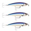3x Rapala 10cm X Rap Magnum Prey Lipless Hard Body Fish Lures -PUR High Voltage