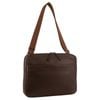 Pierre Cardin Mens Leather 13" Laptop Computer Bag - Brown - Brown | 36 x 8 x 27 cm | Leather
