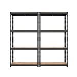 Craftright 1520x300x1600mm 4 Tier Shelving Unit - 2 Pack