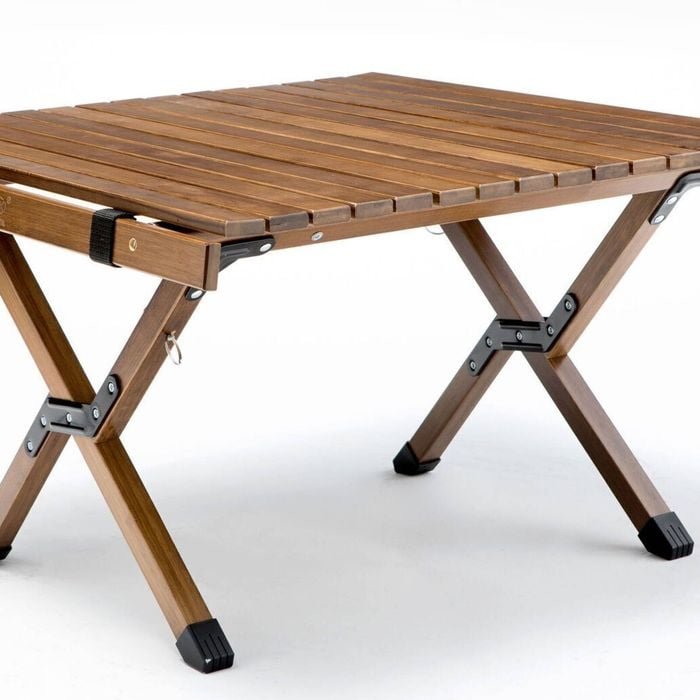 Wooden Foldable Camping Table 62cm Jacaru Picnic Blanket 100