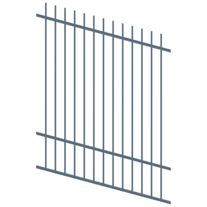 ProtectorAl 350 - 1200 x 1500mm Deep Ocean Raked Up to 15º Picket Top Pool Fence Panel