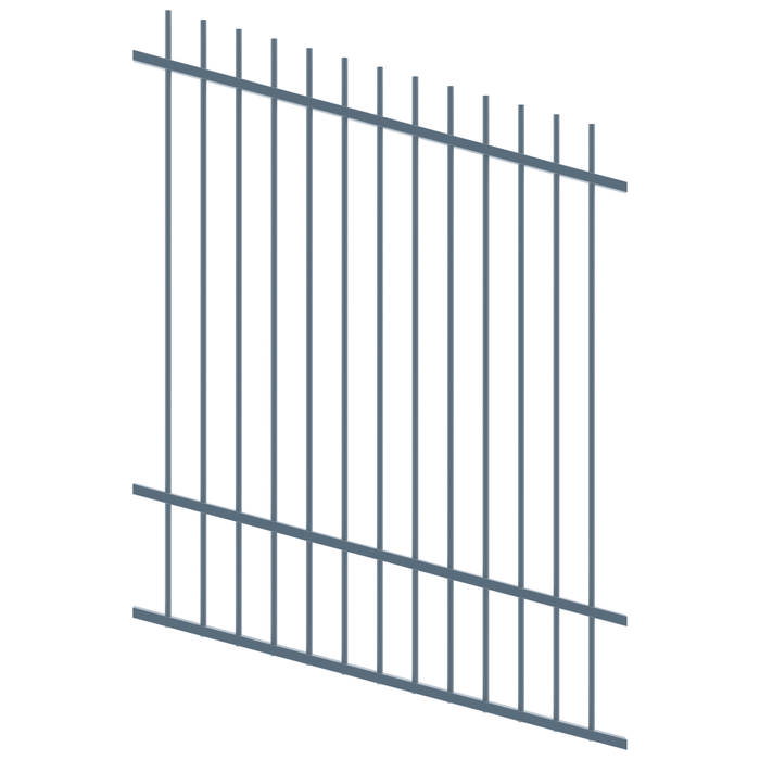 ProtectorAl 350 - 1200 x 1500mm Deep Ocean Raked Up to 15º Picket Top Pool Fence Panel