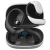 Elinz Air Conduction Sports Headphones Earbuds Open-Ear Design with Mic Bluetooth 5.3 Black & White