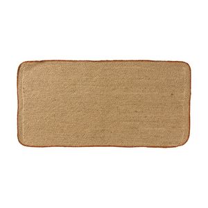 Ecology Weave Runner 70x35cm Natural Woven Straw-Toned Border