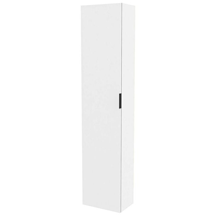Lugna 2048 x 450 x 280mm White 5 Shelf 1 Left Hand Door Cabinet - White