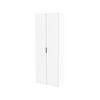 Lugna 2048 x 750 x 380mm White 3 Shelf 3 Drawer Double Door Storage Cabinet