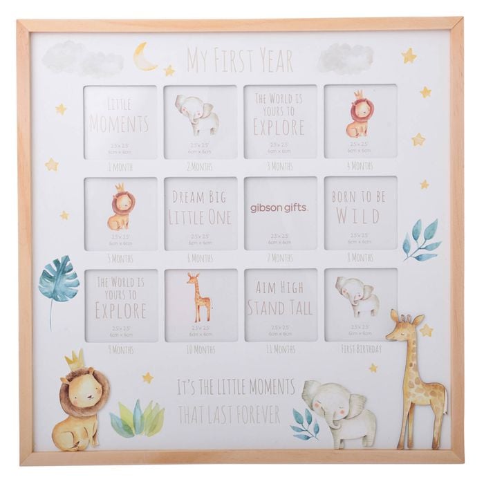 Gibson Gifts Little Moments 1st Year Picture Frame 37x37cm
