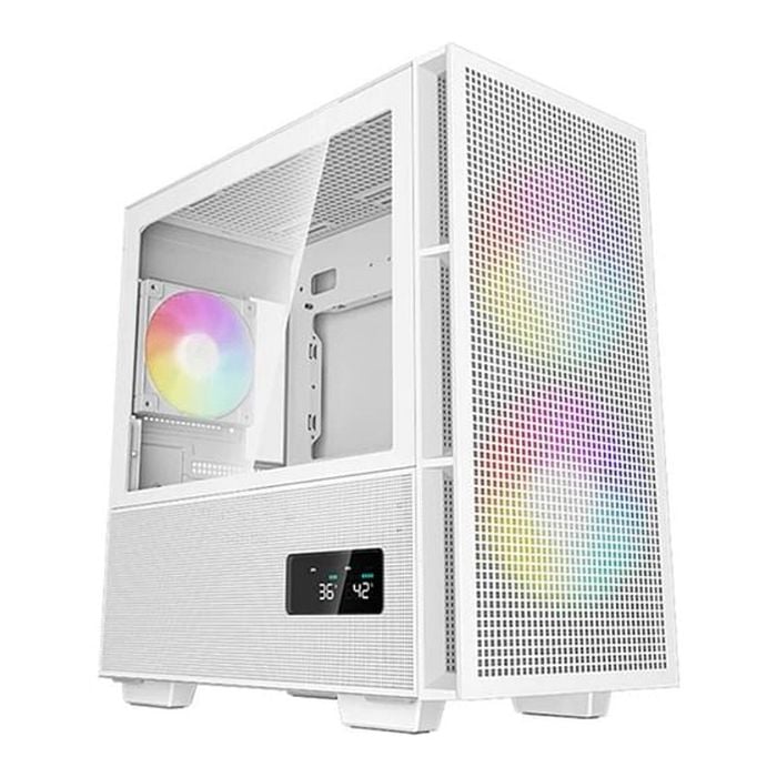 Deepcool Ch360 Digital Tempered Glass Window Micro-atx Case - White (no Power Supply) [r-ch360-whape3d-g-1]
