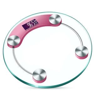 LCD Display Digital Body Weight Scale Pink