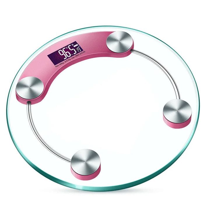 LCD Display Digital Body Weight Scale Pink