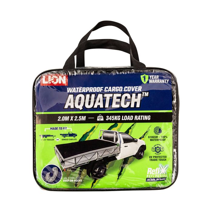 Lion 2 x 2.5m Single Cab Ute Reflx AquaTech Cargo Cover