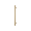 Barelli 650mm Brushed Gold Single Round Vertical Heated Towel Rail