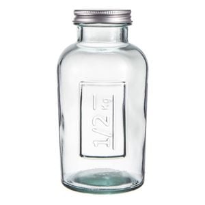 Ladelle Eco Recycled Rustico 500ml Clear Storage Glass Bottle Container