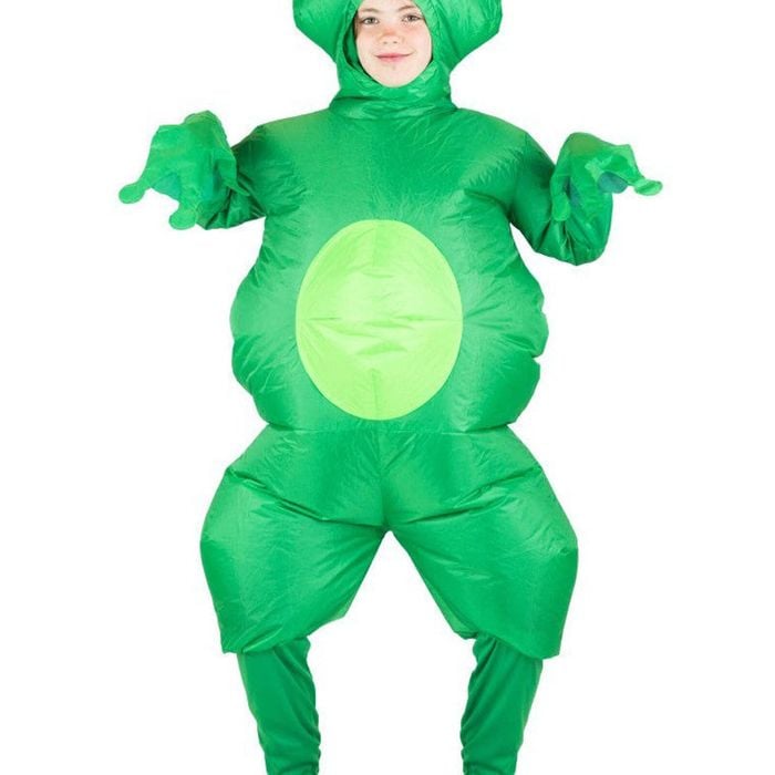 Inflatable Kids Green Tree Frog Animal Costume - One Size