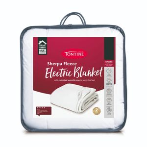 Tontine Soft & Cosy Sherpa Fleece Electric Blanket 3 Heat Settings King
