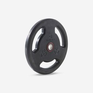 Decathlon | Rubber Weight Disc With Handles 28mm 20kg - 20 Kg