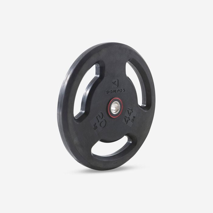 Decathlon | Rubber Weight Disc With Handles 28mm 20kg - 20 Kg