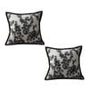 SOGA 2X 45cm Black & White Throw Pillows