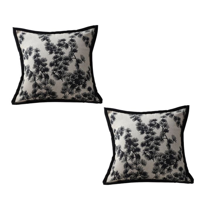 SOGA 2X 45cm Black & White Throw Pillows
