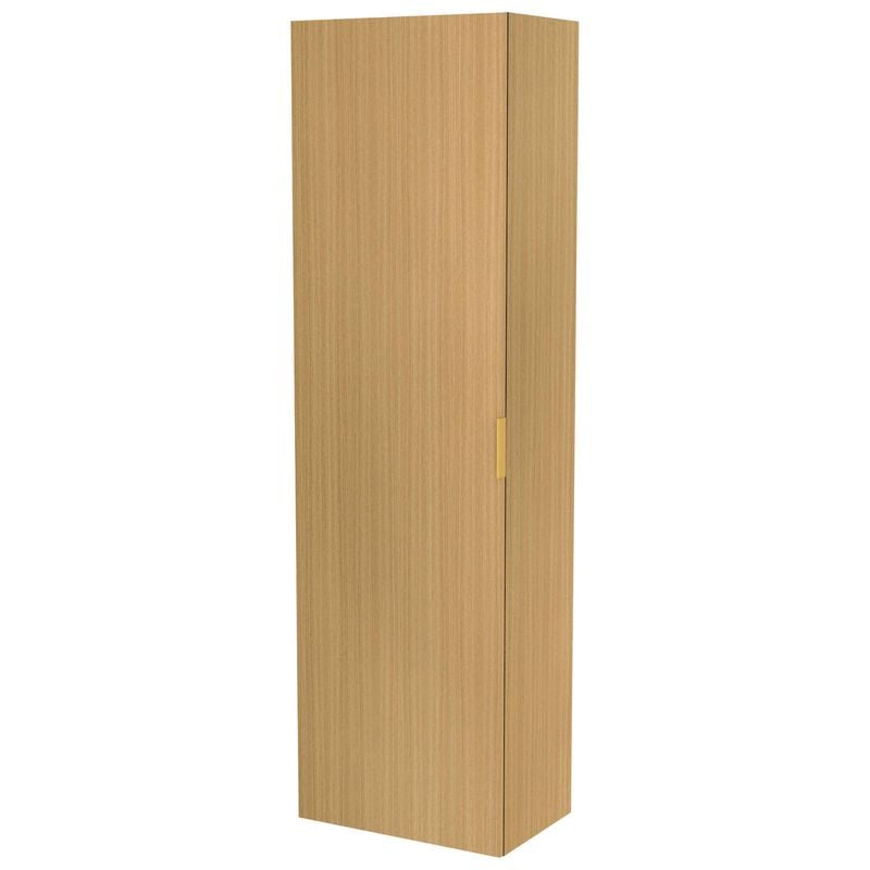 Lugna 2048 x 600 x 380mm Sand 3 Shelf 3 Drawers Left Hinged Door Storage Cabinet