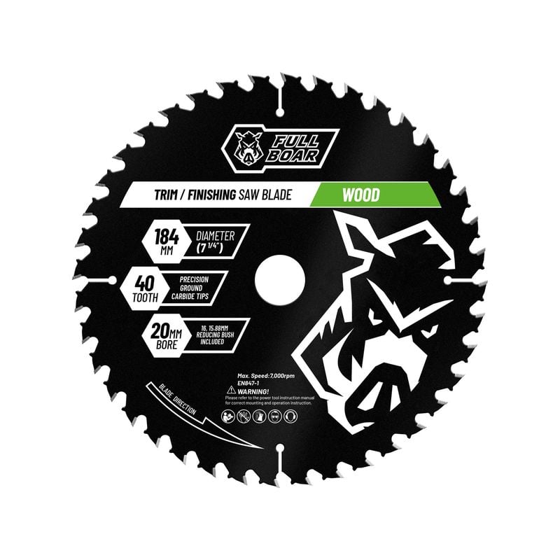 184mm 40t Trade Series Circular Saw Blade