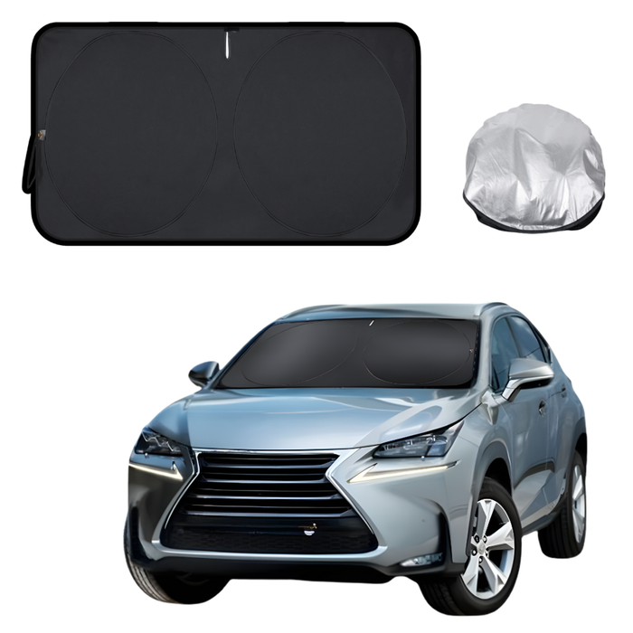 Front Windscreen Sun Shade for Lexus NX 2014 - 2021 (10R, 15R) - Standard 150 x 85 cm - Black