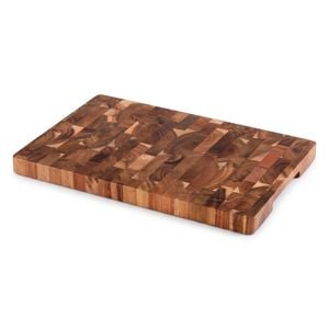 5-Star Chef 36 x 24 x 2.5 cm Acacia Wooden Cutting Board End Grain Chopping Board