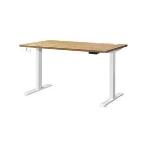 Oikiture Electric Standing Desk Dual Motor 120cm OAK Tabletop