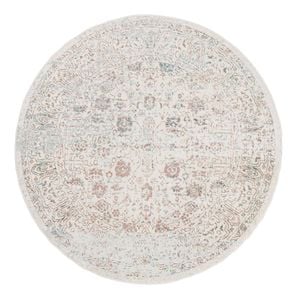 Loopsie-120cm X 120cm-rye Traditional Floral Round Rug