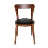 Sk Designer Living | Replica Passoni Pagaia Dining Chair | Pu Leather - Walnut & Black
