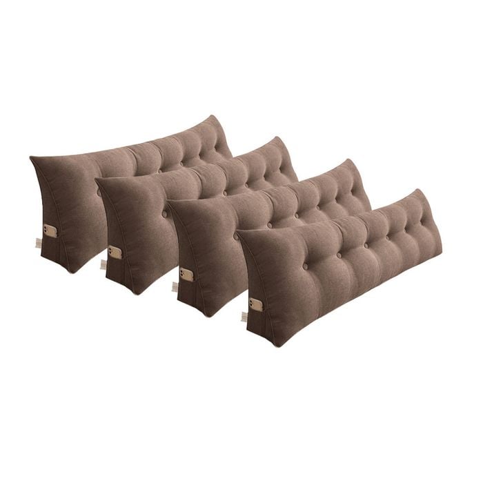 SOGA 4x 180cm Coffee Wedge Pillows