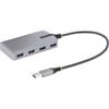 StarTech.com USB Hub - USB 3.2 (Gen 1) Type A - Portable - Space Gray - UASP Support - 5 Total USB Port(s) - PC, Mac, ChromeOS