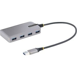 StarTech.com USB Hub - USB 3.2 (Gen 1) Type A - Portable - Space Gray - UASP Support - 5 Total USB Port(s) - PC, Mac, ChromeOS