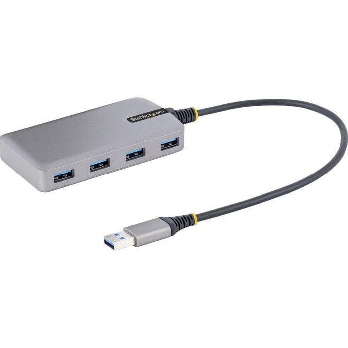 StarTech.com USB Hub - USB 3.2 (Gen 1) Type A - Portable - Space Gray - UASP Support - 5 Total USB Port(s) - PC, Mac, ChromeOS