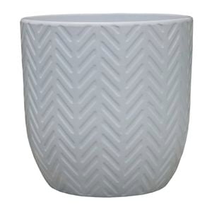 Tuscan Path 17 x 17cm White Herring Ava Ceramic Egg Pot