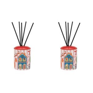 2PK Porto Night Before Ceramic Liquid Reed Diffuser 100ml Multi-Coloured