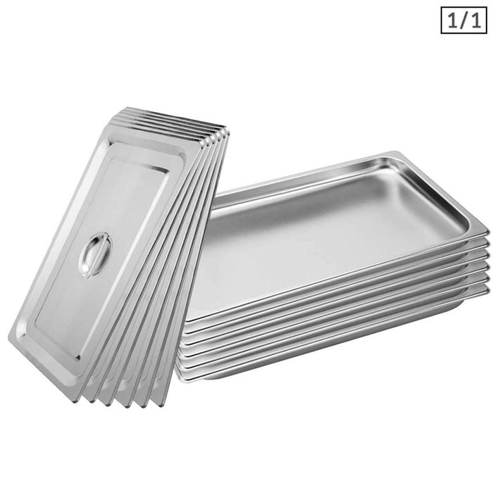 SOGA 6X 1/1 GN Pan 2cm With Lid – Stainless Steel