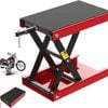 Advwin Motorcycle Lift, 1100 LB/500KG Motorcycle Scissor Lift Jack  ATV