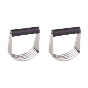 2x Appetito Stainless Steel Deluxe Pastry Blender W/ Soft Grip Baking Tools