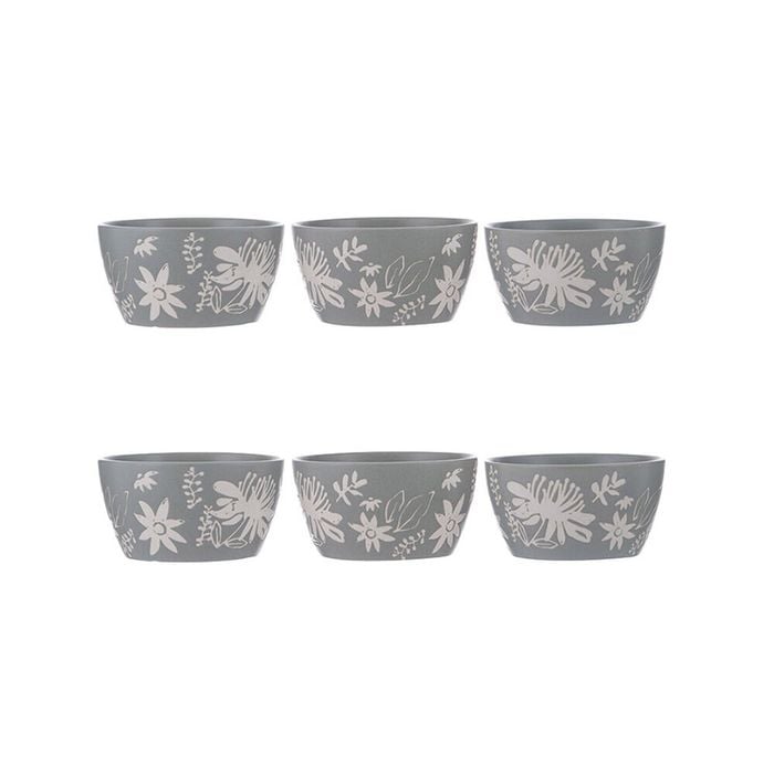 2x 3pc Ladelle Esperance Ceramic Dip Bowl Set Reusable Kitchen Serveware Green