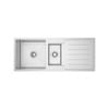 Sergio Urbane Handmade Stainless Double Sink with Drainer (Petite)