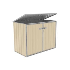 Absco Sheds 1.52mW x 0.78mD x 1.15mH Classic Cream Wheelie Bin Cover
